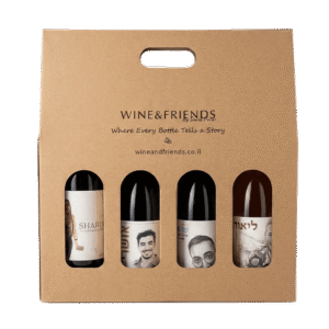 אריזת-קרטון-לארבעה-בקבוקי-יין